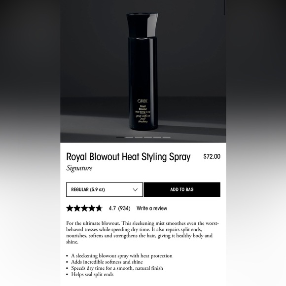 Oribe Royal Blowout Heat Styling Spray - Picture 2 of 2